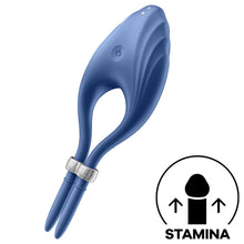 Carregar imagem no visualizador da galeria, Anel Peniano Vibração Usb Tamanho Ajustável Satisfyer Duelist Azul
