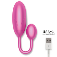 Carregar imagem no visualizador da galeria, Estimulador Ovo Vibração Usb Oninder Denver Rosa Controlo Remoto App
