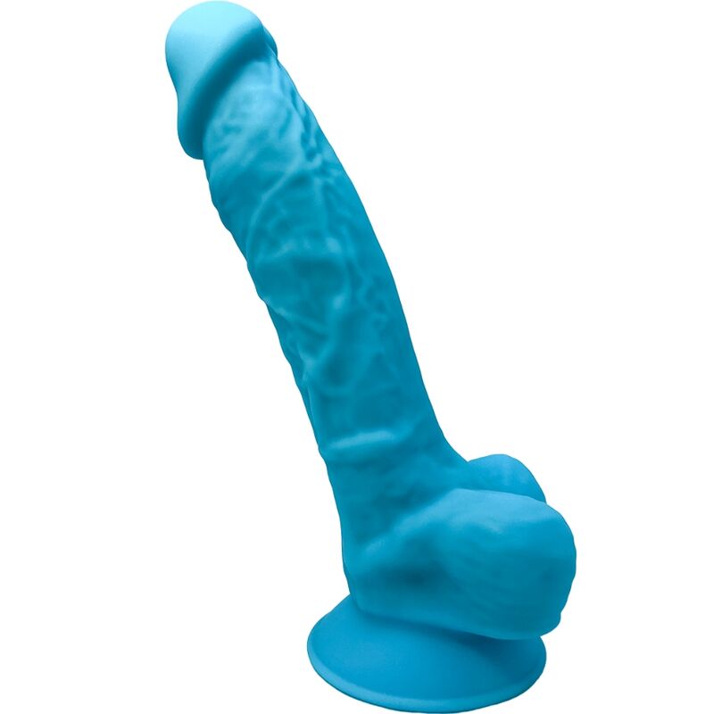 Dildo Silicone Memória SilexD 7 Azul