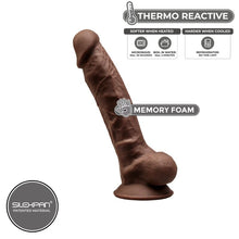 Carregar imagem no visualizador da galeria, Dildo Silicone Memória SilexD 7 Castanho
