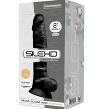 Carregar imagem no visualizador da galeria, Dildo Silicone Memória SilexD 8 Preto
