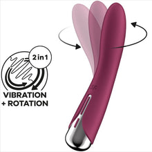 Carregar imagem no visualizador da galeria, Vibrador Usb Movimento Rotação Satisfyer Spinning Vibe 1 Vermelho
