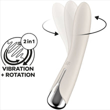 Carregar imagem no visualizador da galeria, Vibrador Usb Movimento Rotação Satisfyer Spinning Vibe 1 Bege
