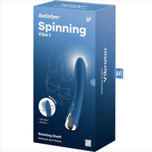 Carregar imagem no visualizador da galeria, Vibrador Usb Movimento Rotação Satisfyer Spinning Vibe 1 Azul
