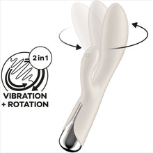 Carregar imagem no visualizador da galeria, Vibrador Usb Movimento Rotação Satisfyer Spinning 1 Bege
