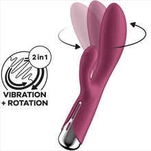 Carregar imagem no visualizador da galeria, Vibrador Usb Movimento Rotação Satisfyer Spinning 1 Vermelho
