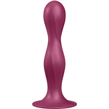 Carregar imagem no visualizador da galeria, Dildo Bolas Chocalho Satisfyer Double Barr-R Vermelho 15x4cm
