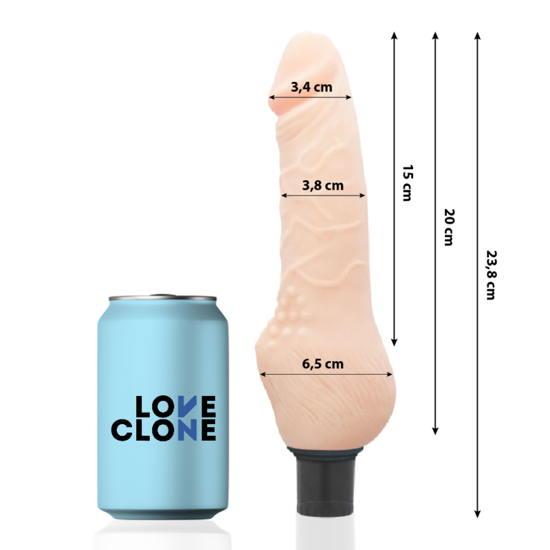 Vibrador Realístico Pilhas LoveClone Daven