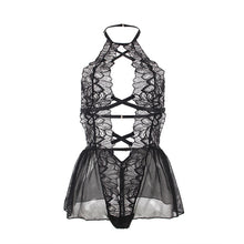 Carregar imagem no visualizador da galeria, Body Subblime Halter Lace Preto
