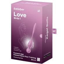 Carregar imagem no visualizador da galeria, Bola Kegel Dupla Vibração Usb Satisfyer Love Birds 1 Rosa Controlo Remoto App
