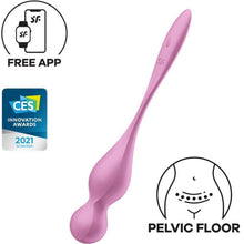 Carregar imagem no visualizador da galeria, Bola Kegel Dupla Vibração Usb Satisfyer Love Birds 1 Rosa Controlo Remoto App
