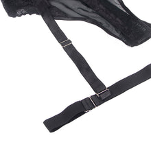 Carregar imagem no visualizador da galeria, Corpete Subblime Garter Strap Preto
