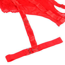 Carregar imagem no visualizador da galeria, Corpete Subblime Garter Strap Vermelho
