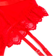 Carregar imagem no visualizador da galeria, Body Subblime Lace Garter Vermelho
