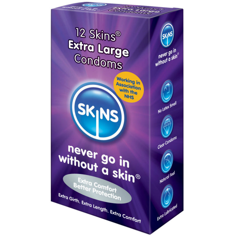 Preservativos XL Extra Skins 12 Un