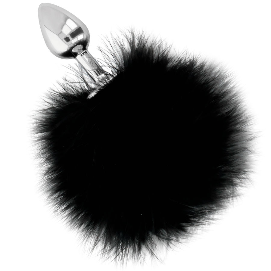 Plug Anal Fantasia Pompom Darkness Preto