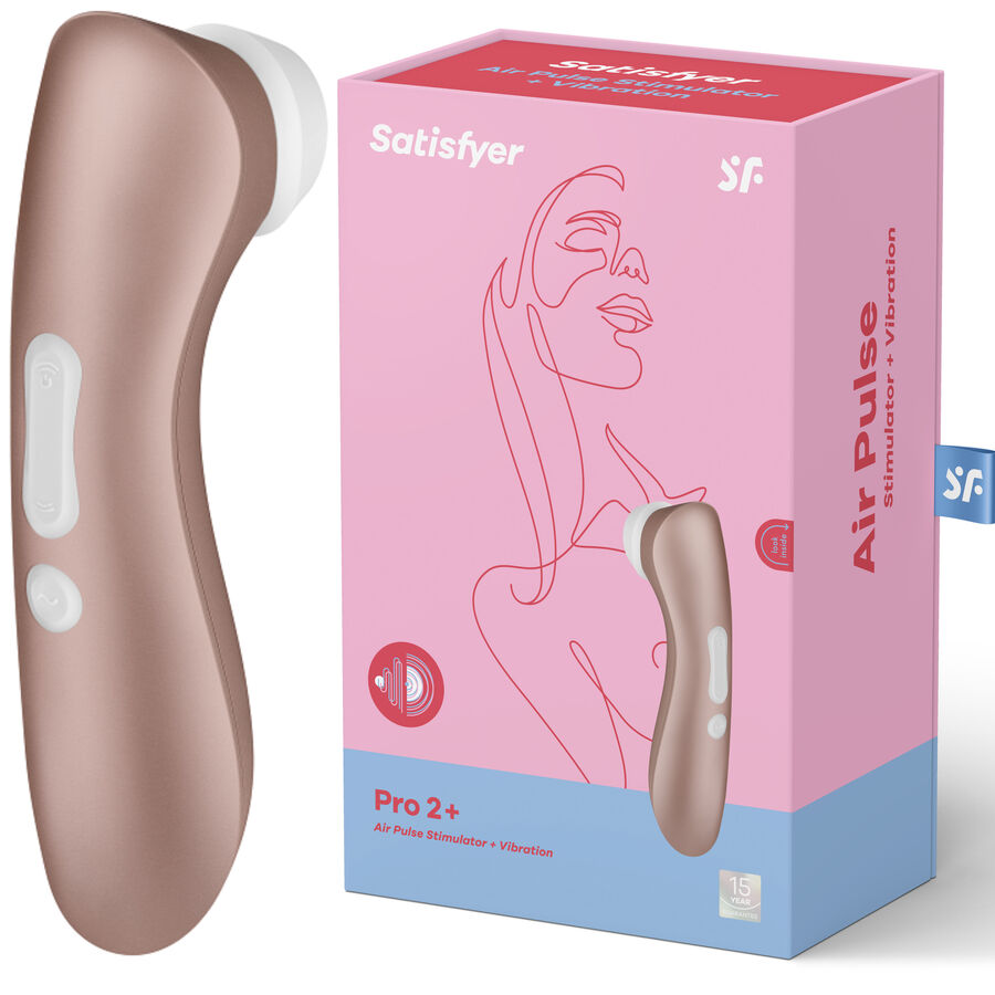 Estimulador Clitoriano Usb Sucção e Vibração Satisfyer Pro2+