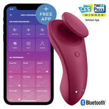 Carregar imagem no visualizador da galeria, Estimulador Clitoriano Usb Vibração Cueca Satisfyer Sexy Secret Controlo Remoto App
