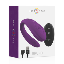 Carregar imagem no visualizador da galeria, Vibrador Para Casal Usb Intense Bruno Roxo Controlo Remoto
