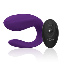 Carregar imagem no visualizador da galeria, Vibrador Para Casal Usb Intense Bruno Roxo Controlo Remoto
