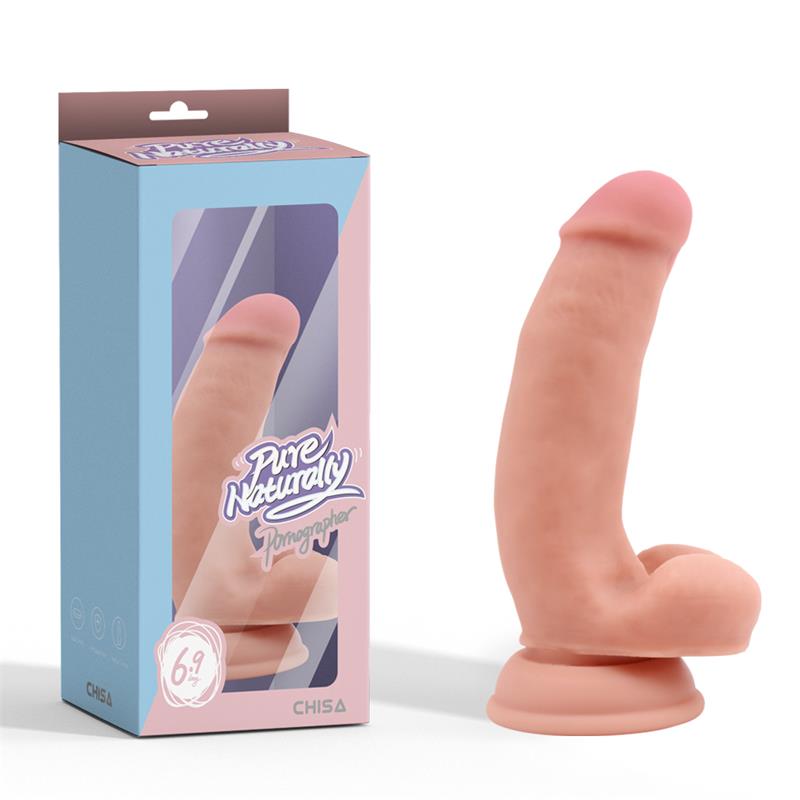 Dildo Silicone Dupla Densidade Pure Naturality 13x4cm