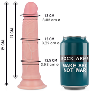 Dildo Silicone Dupla Densidade RockArmy Avenger 17x3.4cm