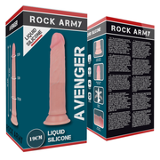 Dildo Silicone Dupla Densidade RockArmy Avenger 17x3.4cm