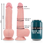 Dildo Silicone Dupla Densidade RockArmy Spitfire 16.5x4.6cm