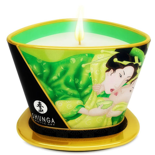 Vela Massagem Shunga Aroma Chá Verde 170ml