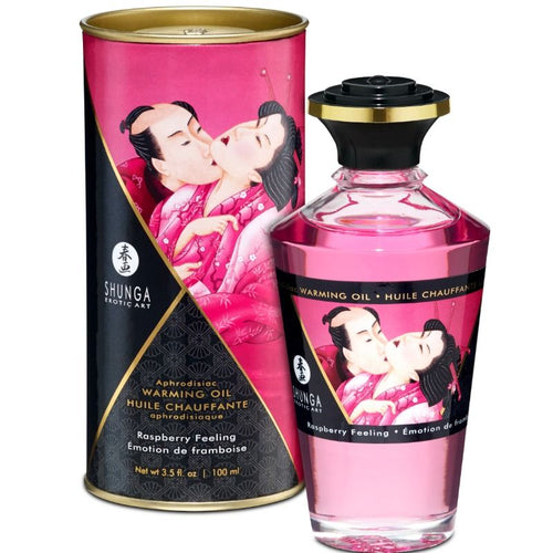 Óleo Massagem Shunga Sabor Framboesa 100ml